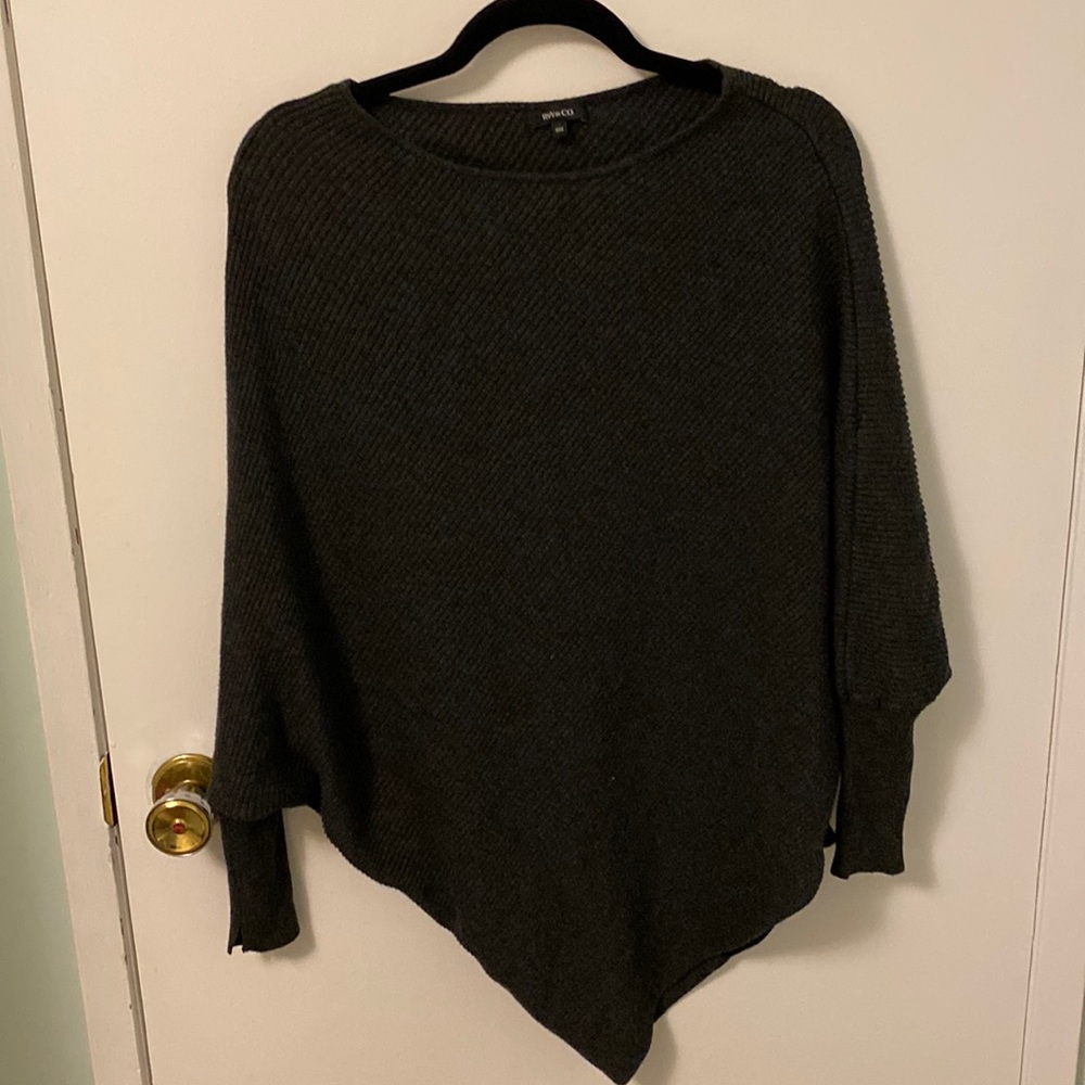 Asymmetrical knit sweater